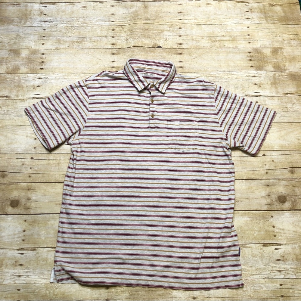 Patagonia Men’s Squeaky Clean Polo Shirt Short Sleeve Striped